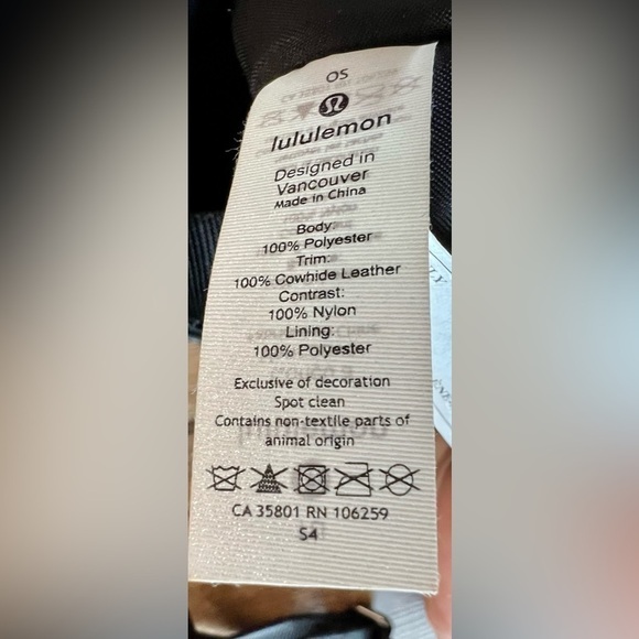 Lululemon Now And Always Micro Tote Bag Fragment Camo Jacquard Black Deep Coal - Picture 8 of 13